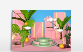 电商场景模型C4D工程文件29