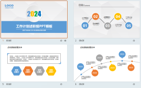 2024年项目策划终总结工作计划报告汇报PPT模板