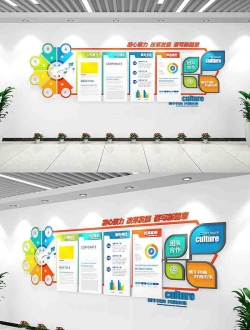 企业文化墙素材免费下载