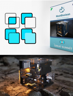 中英双语版-超级布尔1.8 TGS MeshBoolean 1.8 for Cinema 4D 插件布尔插件 支持R17-R2